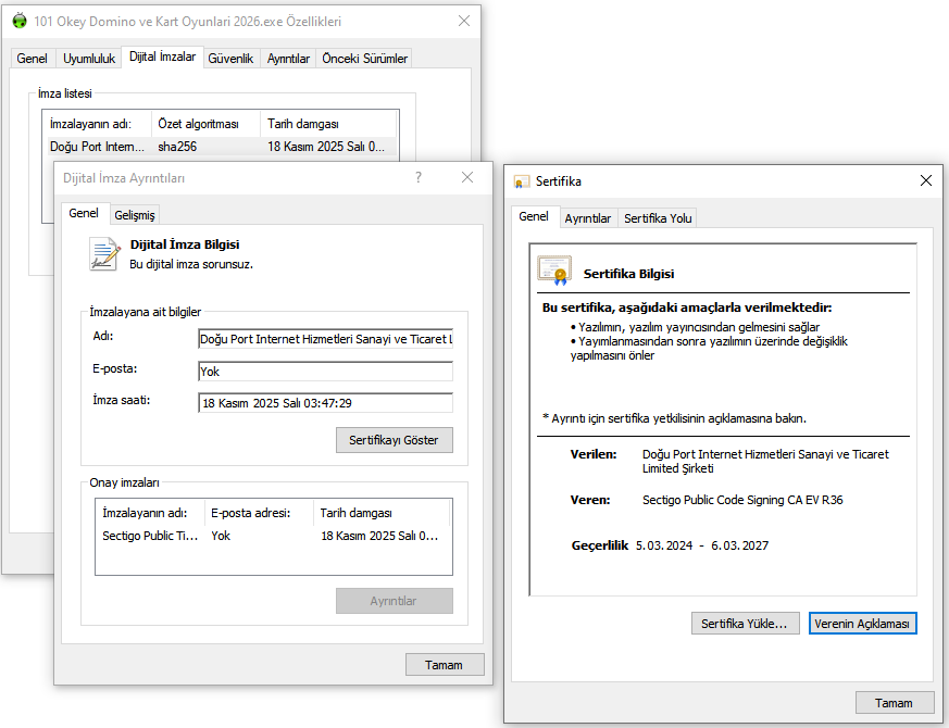 Microsoft EV Code Sign SSL sertifikas�